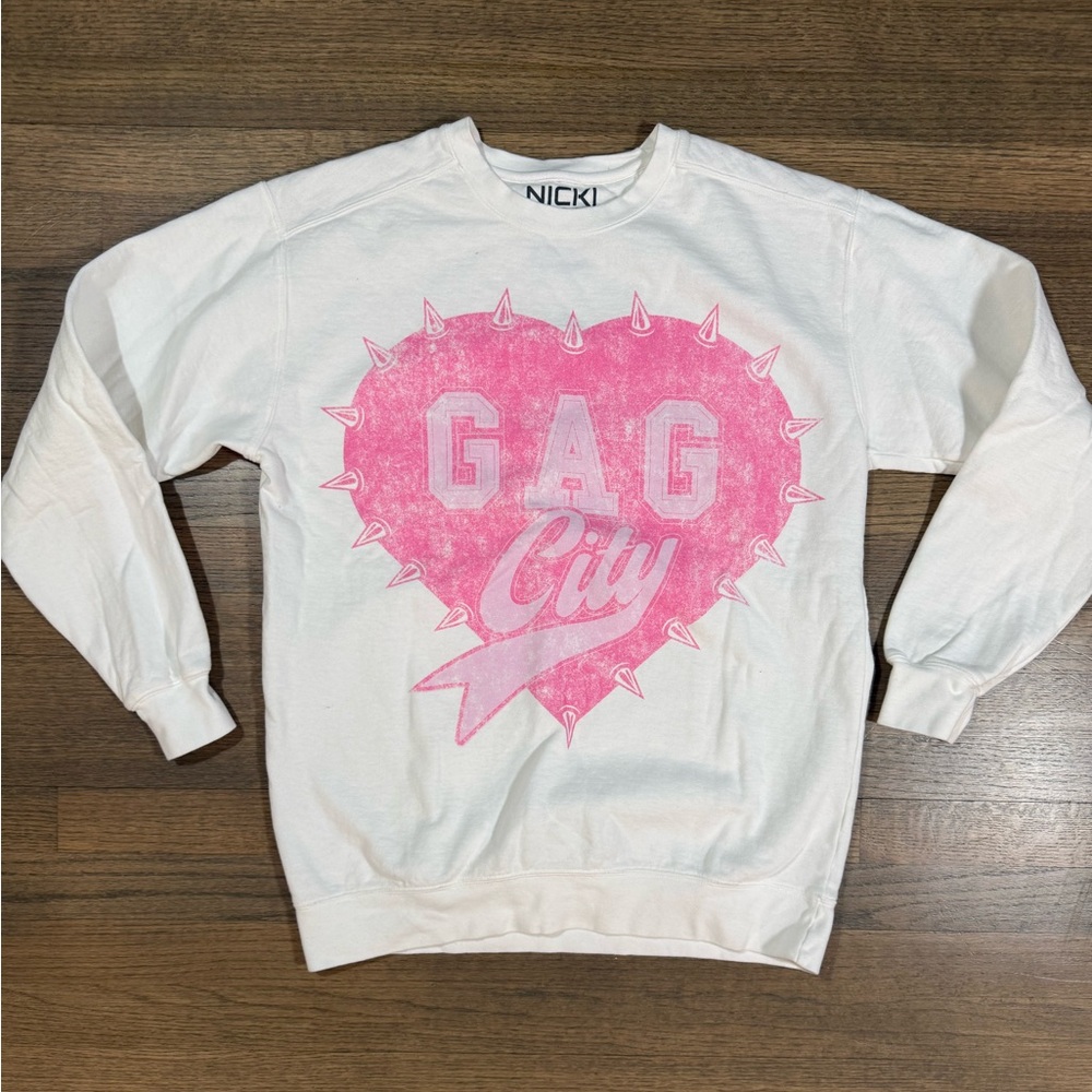 Nicki Minaj Pink Friday 2 Tour Crewneck Sweatshirt-Gag City FTCU-Size Medium